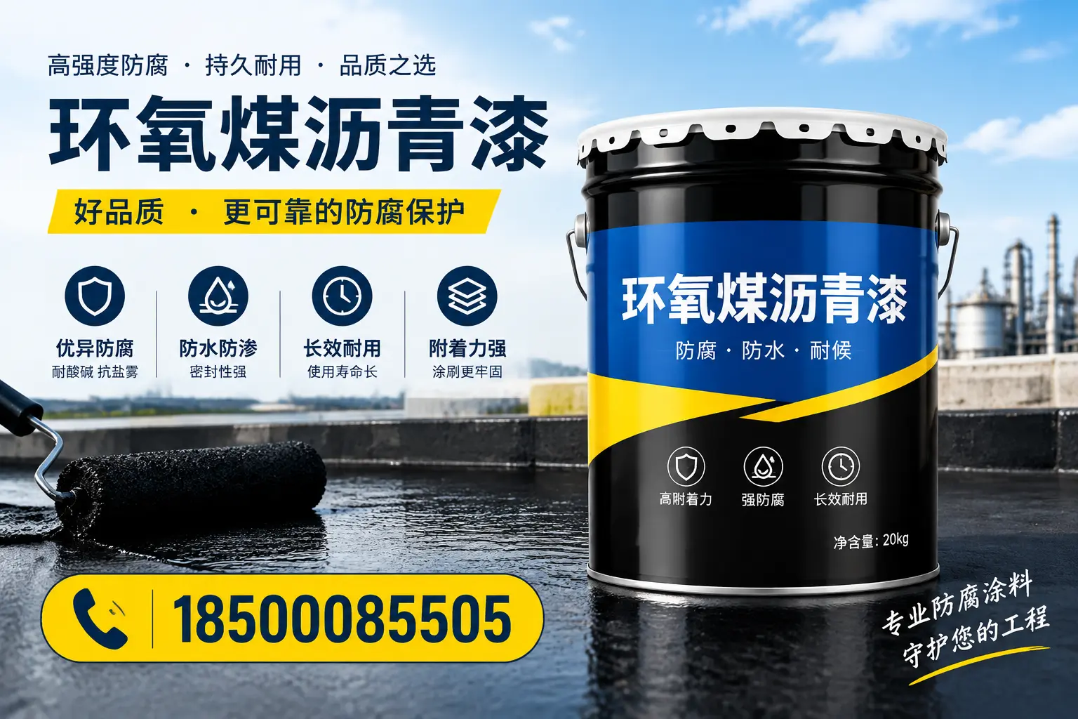 选择环氧煤沥青漆的五大理由，保定客户必知