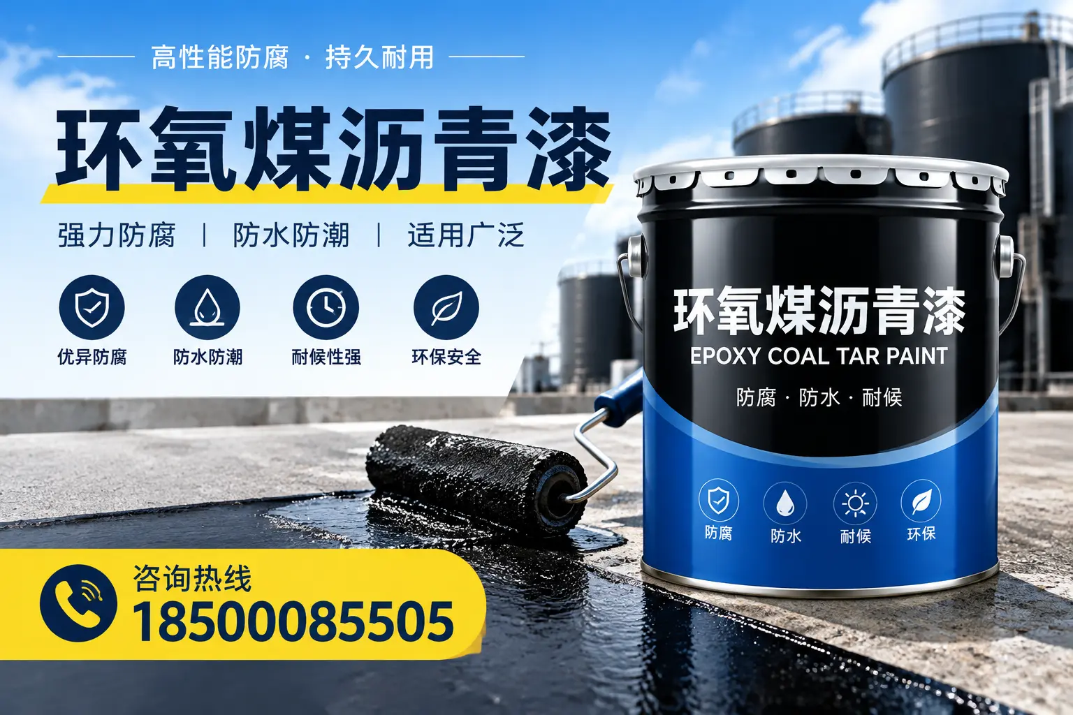 选择环氧煤沥青漆的五大理由，保定客户必知